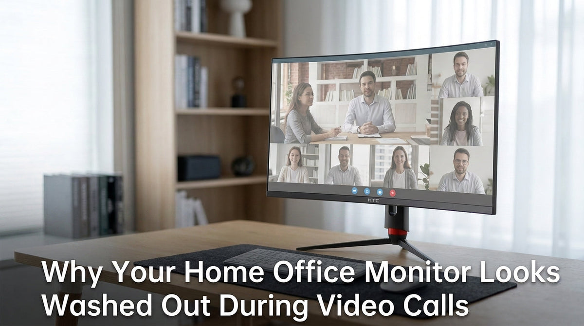 Why Your Home Office Monitor Looks Washed Out During Video Calls