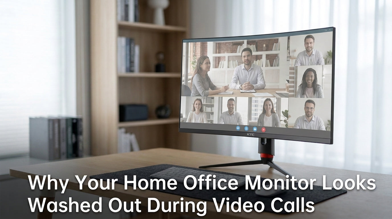 Why Your Home Office Monitor Looks Washed Out During Video Calls