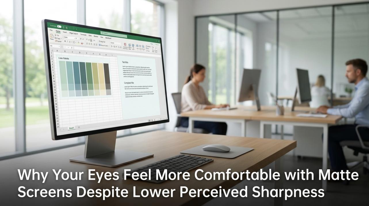 Why Your Eyes Feel More Comfortable with Matte Screens Despite Lower Perceived Sharpness