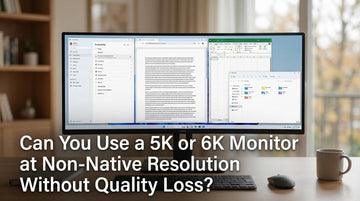 Can You Use a 5K or 6K Monitor at Non-Native Resolution Without Quality Loss?