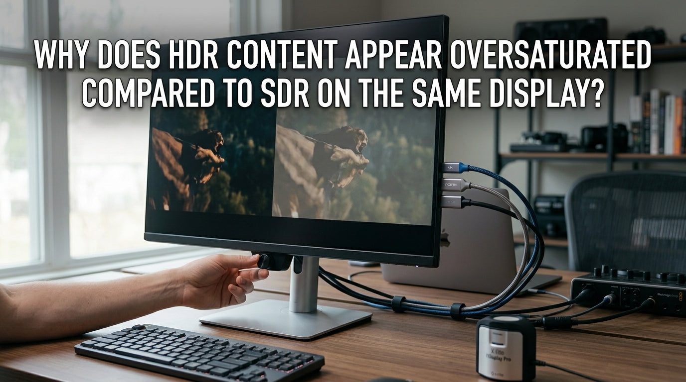 Why Does HDR Content Appear Oversaturated Compared to SDR on the Same Display?