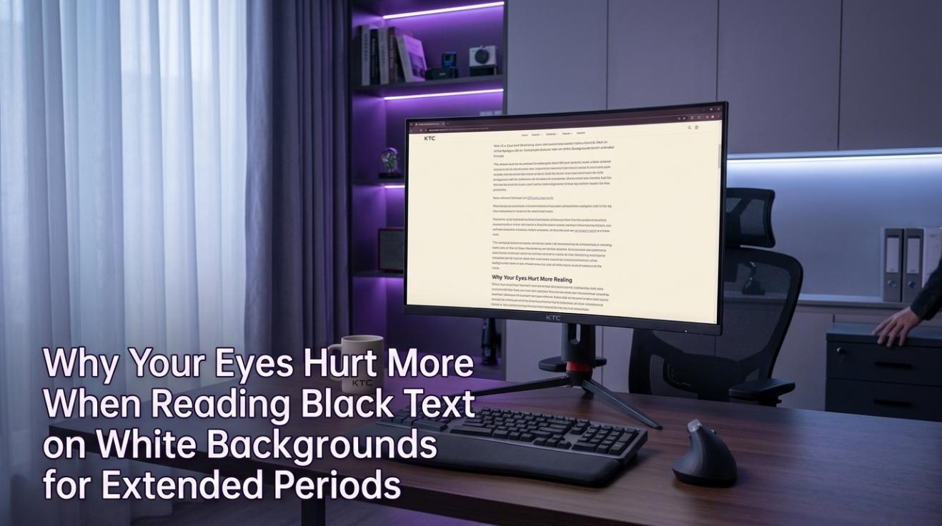Why Your Eyes Hurt More When Reading Black Text on White Backgrounds for Extended Periods