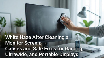 White Haze After Cleaning a Monitor Screen: Causes and Safe Fixes for Gaming, Ultrawide, and Portable Displays