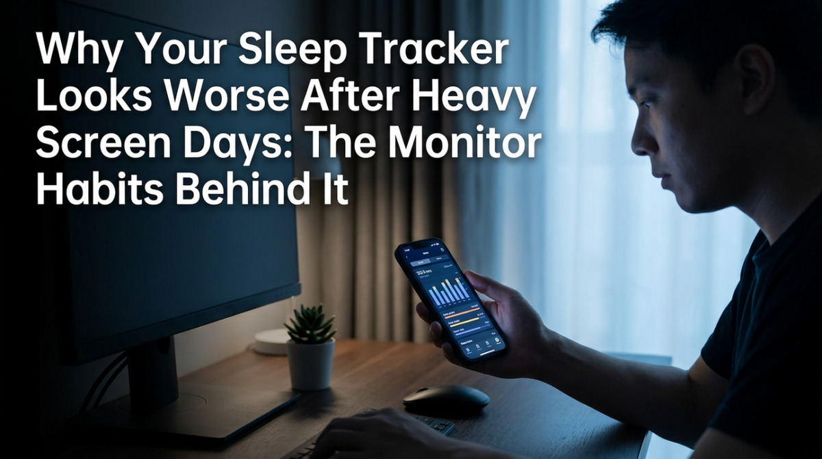 Why Your Sleep Tracker Looks Worse After Heavy Screen Days: The Monitor Habits Behind It