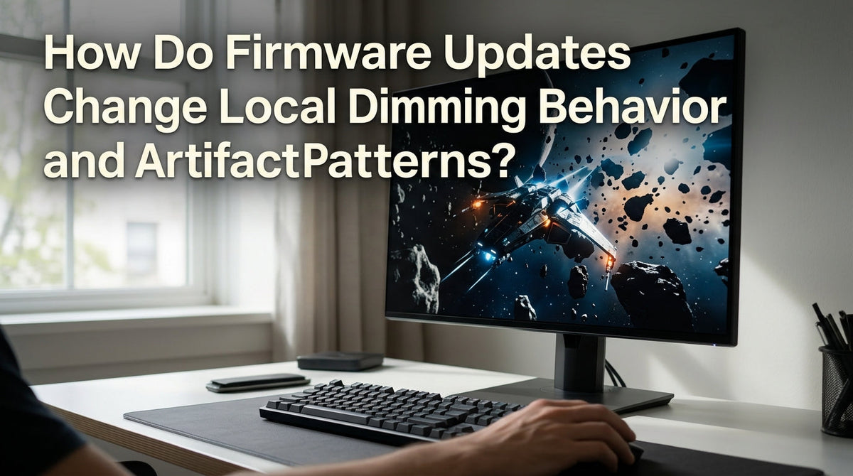 How Do Firmware Updates Change Local Dimming Behavior and Artifact Patterns?