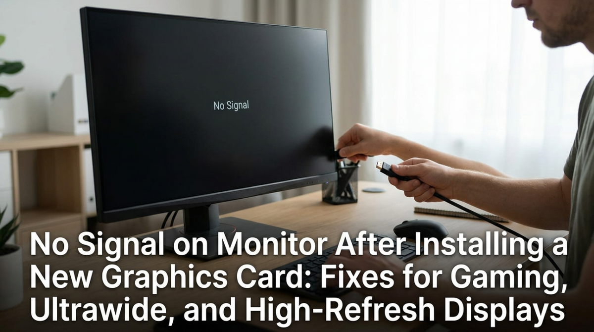 No Signal on Monitor After Installing a New Graphics Card: Fixes for Gaming, Ultrawide, and High-Refresh Displays