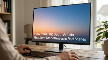 How Does Panel Bit Depth Affect Gradient Smoothness in Real Scenes