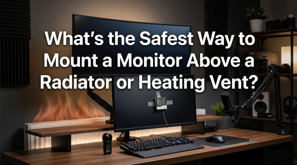 Monitor Radiator Ornament Safe Monitor Mounting Above a Radiator or Vent