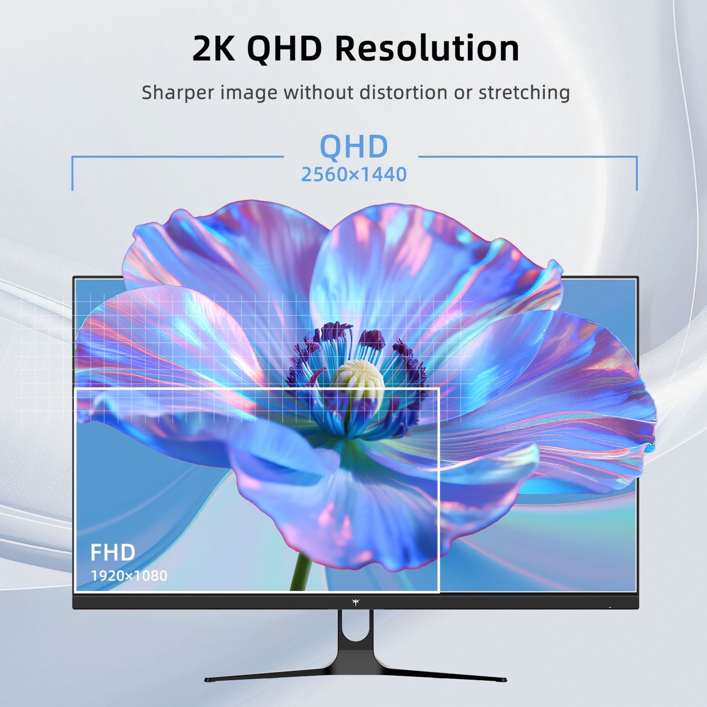 KTC H32D6 32-inch IPS monitor rear view with matte black stand and circular base