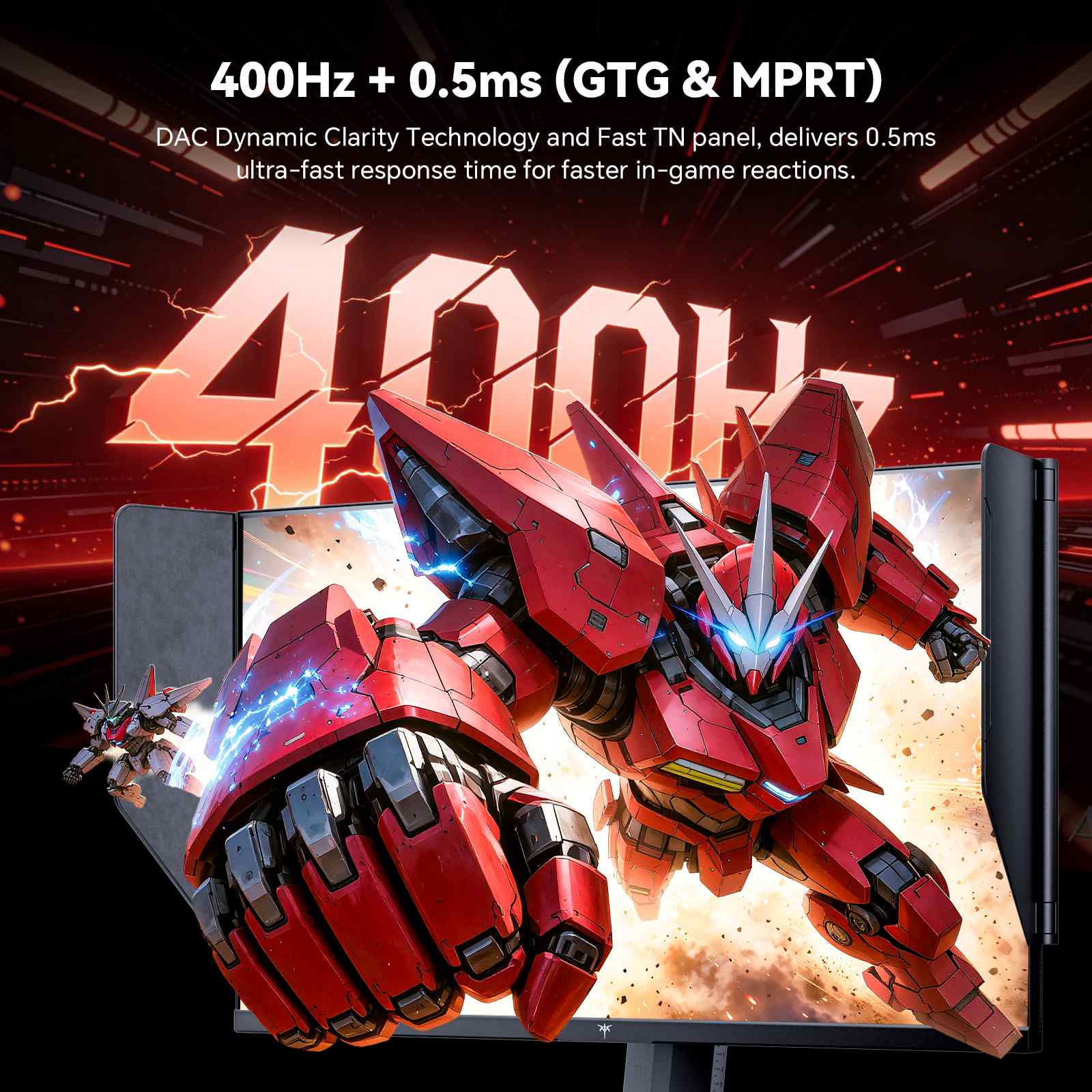 KTC 24.1-inch FHD gaming monitor with shielding hood, 25M1 model