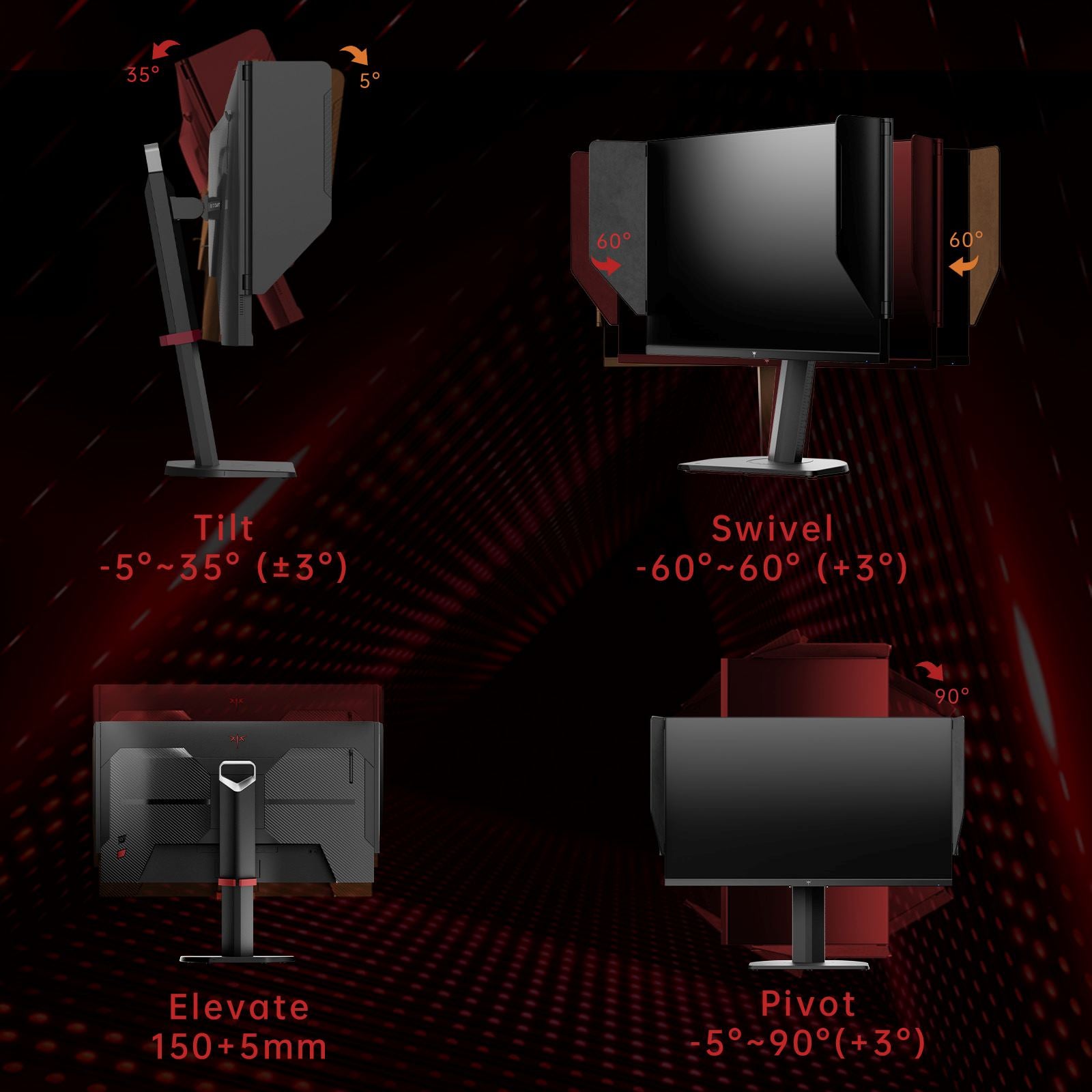 KTC 24.1-inch FHD gaming monitor with Fast TN panel, 400Hz, 0.5ms, shielding hood