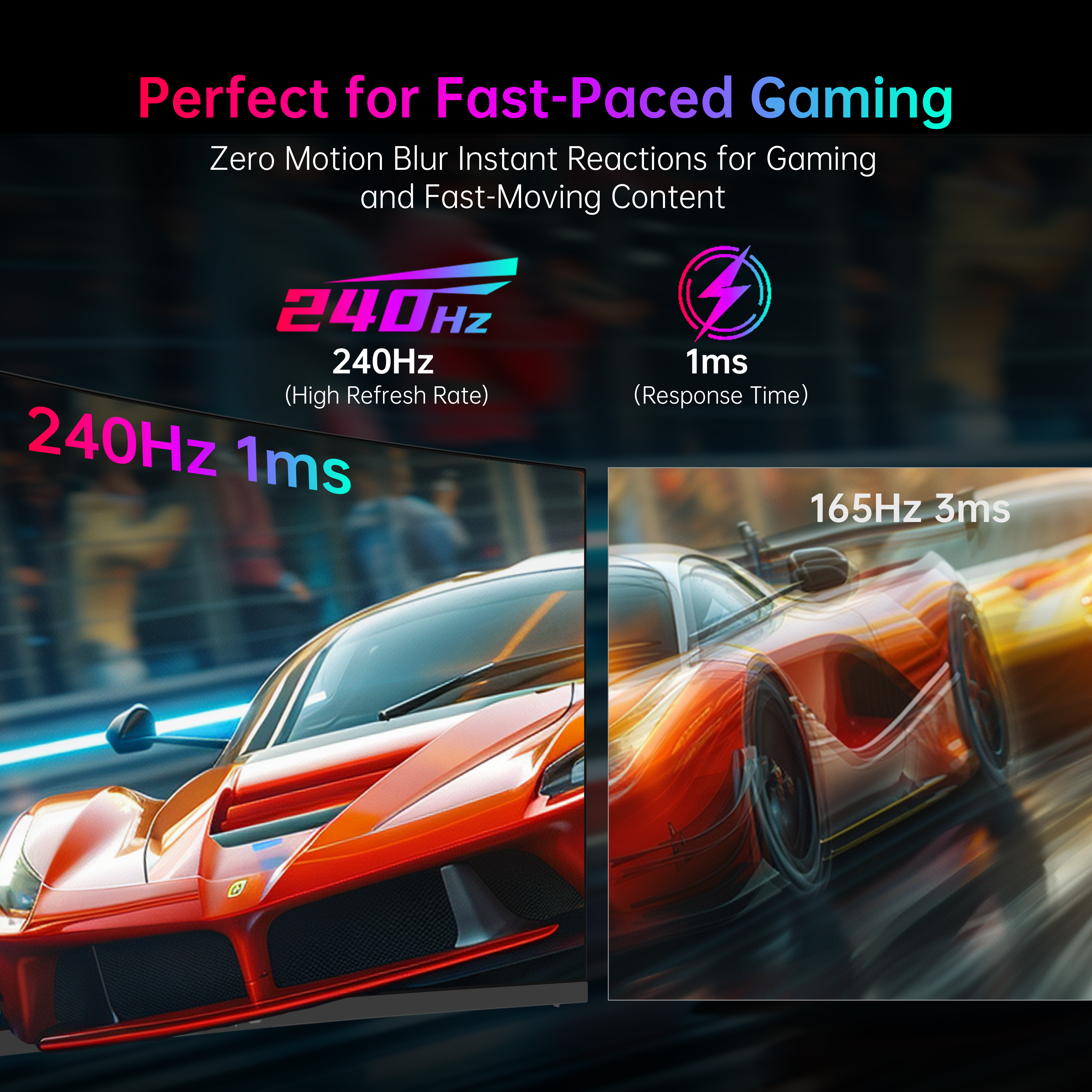 KTC 32-inch curved FHD gaming monitor with 240Hz, 1ms, 1500R curve