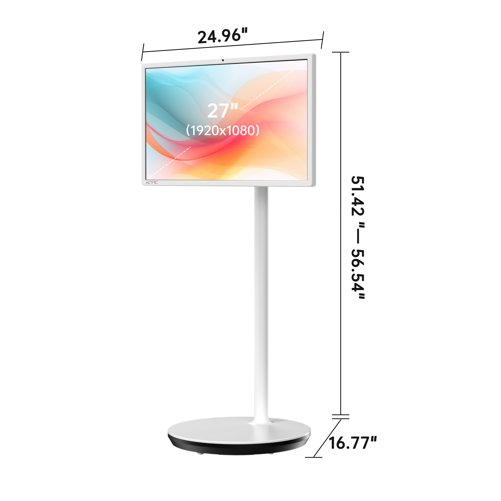 KTC MEGAPAD 27-inch FHD touch monitor with Android 14, 8MP camera and battery