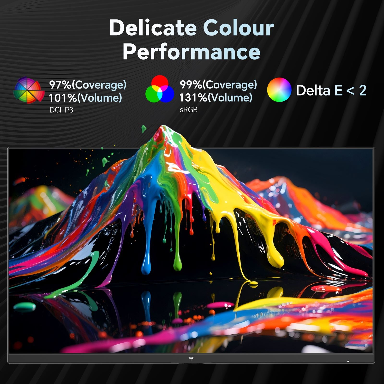 KTC 27-inch 2K gaming monitor with thin bezels and racing game display