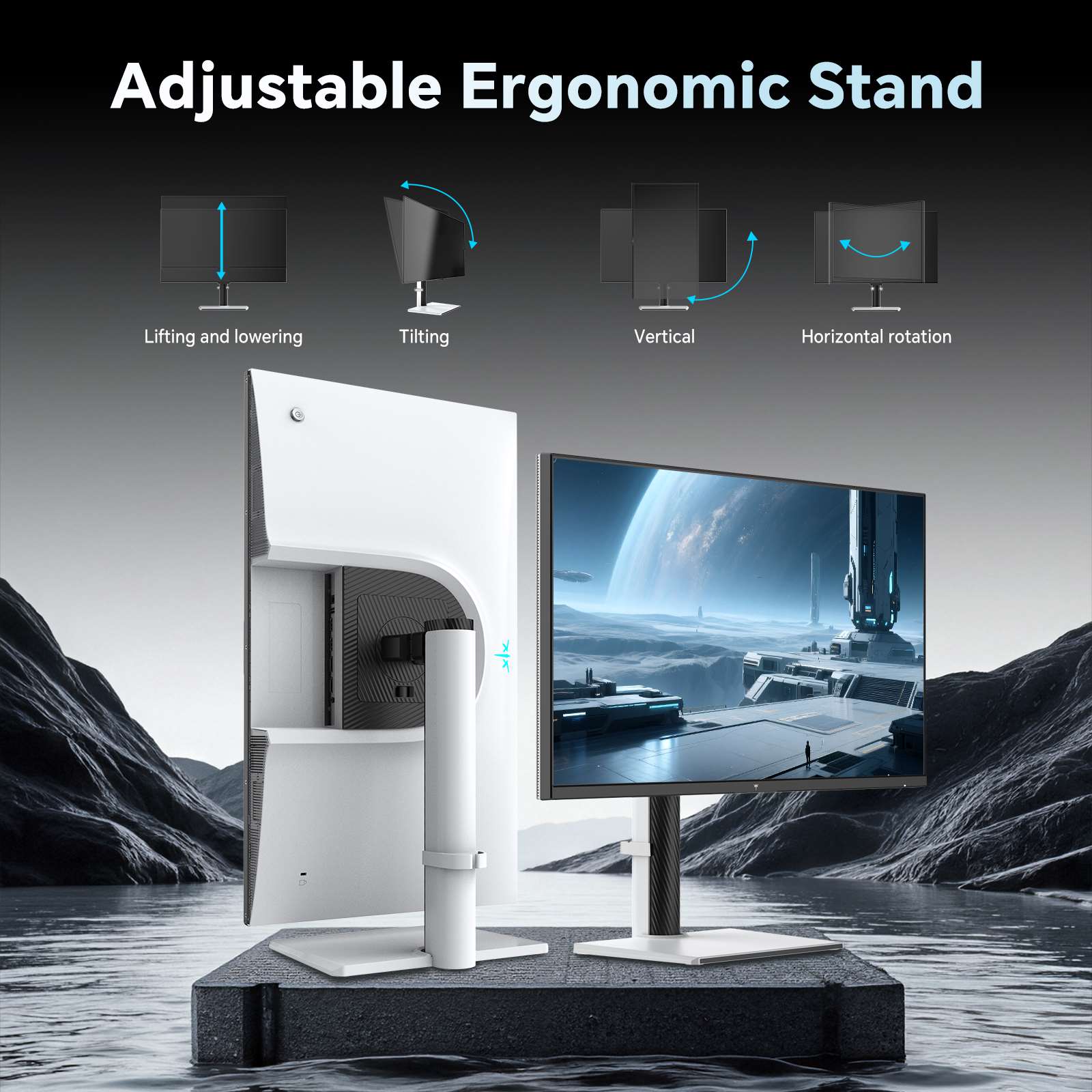 KTC 27-inch 2K gaming monitor with HDR400 and built-in speakers