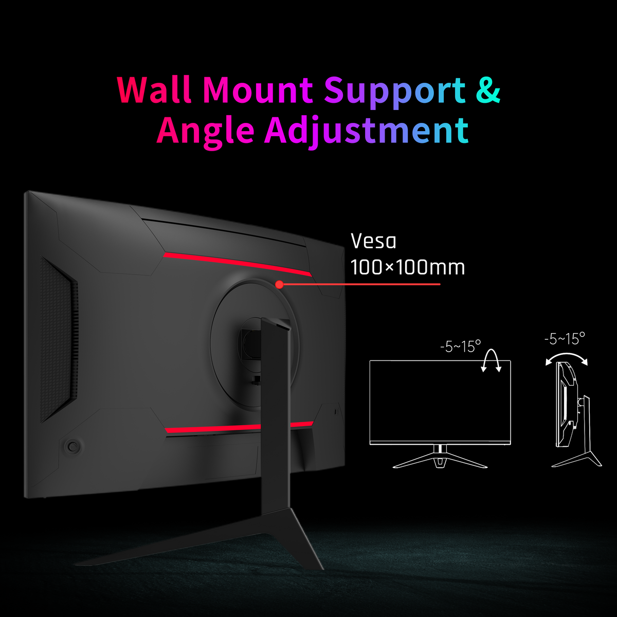 KTC 32-inch curved FHD gaming monitor with 240Hz, 1ms, 1500R, and vivid color