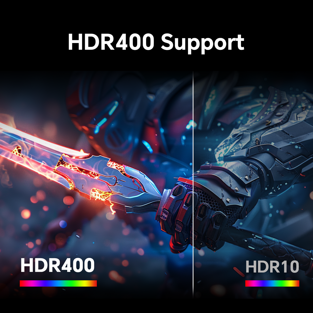 KTC 24-inch 2K 180Hz HDR400 gaming monitor with slim bezel, black finish