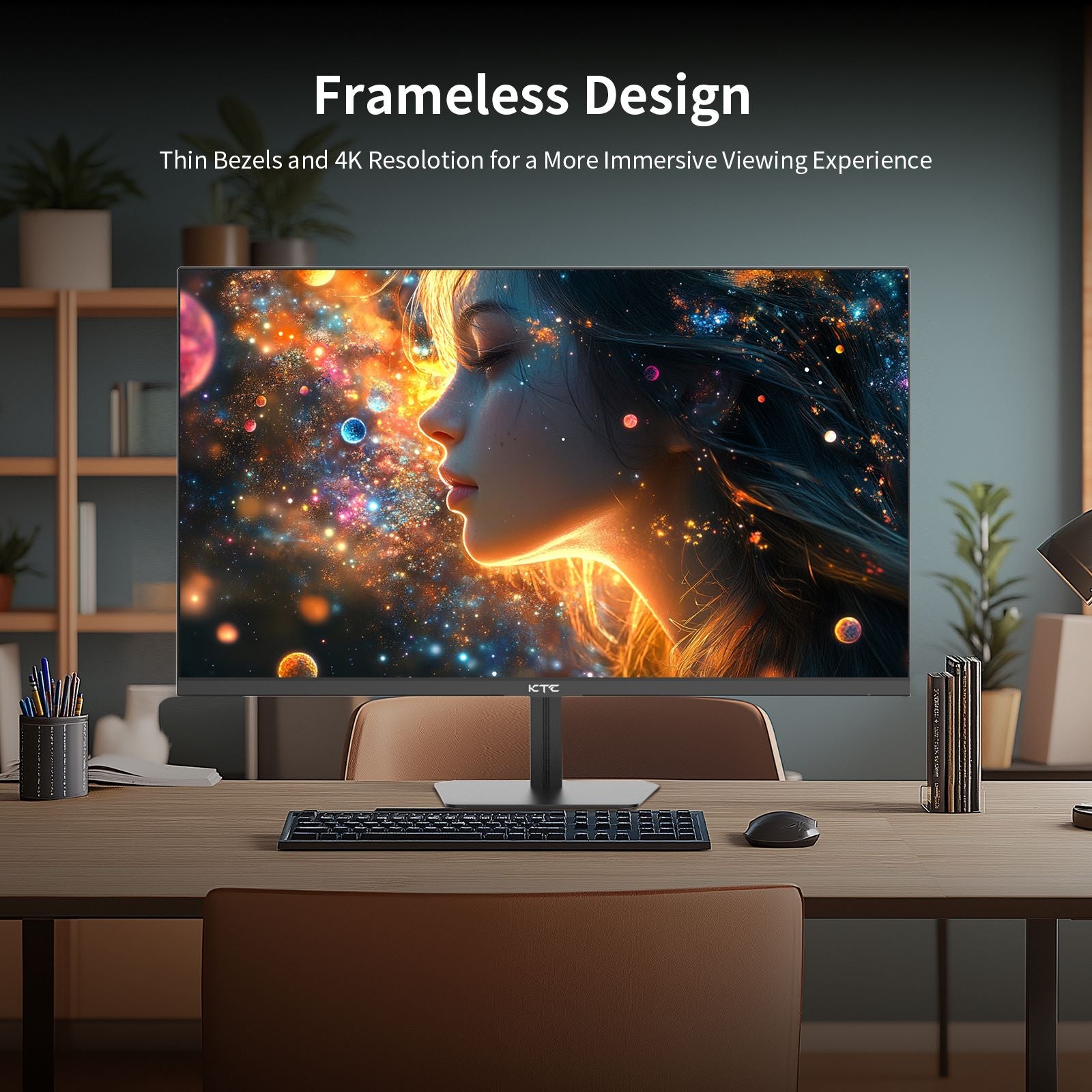 KTC 24.5-inch FHD IPS monitor with 100Hz refresh rate and narrow bezel