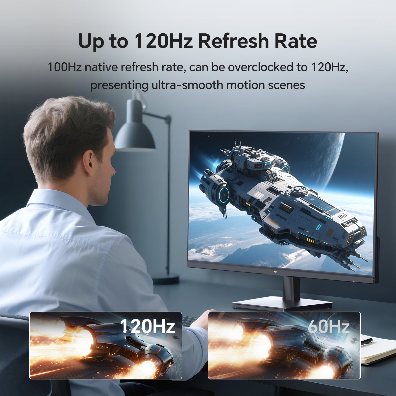 KTC 27-inch 2K monitor with slim bezels and adjustable stand