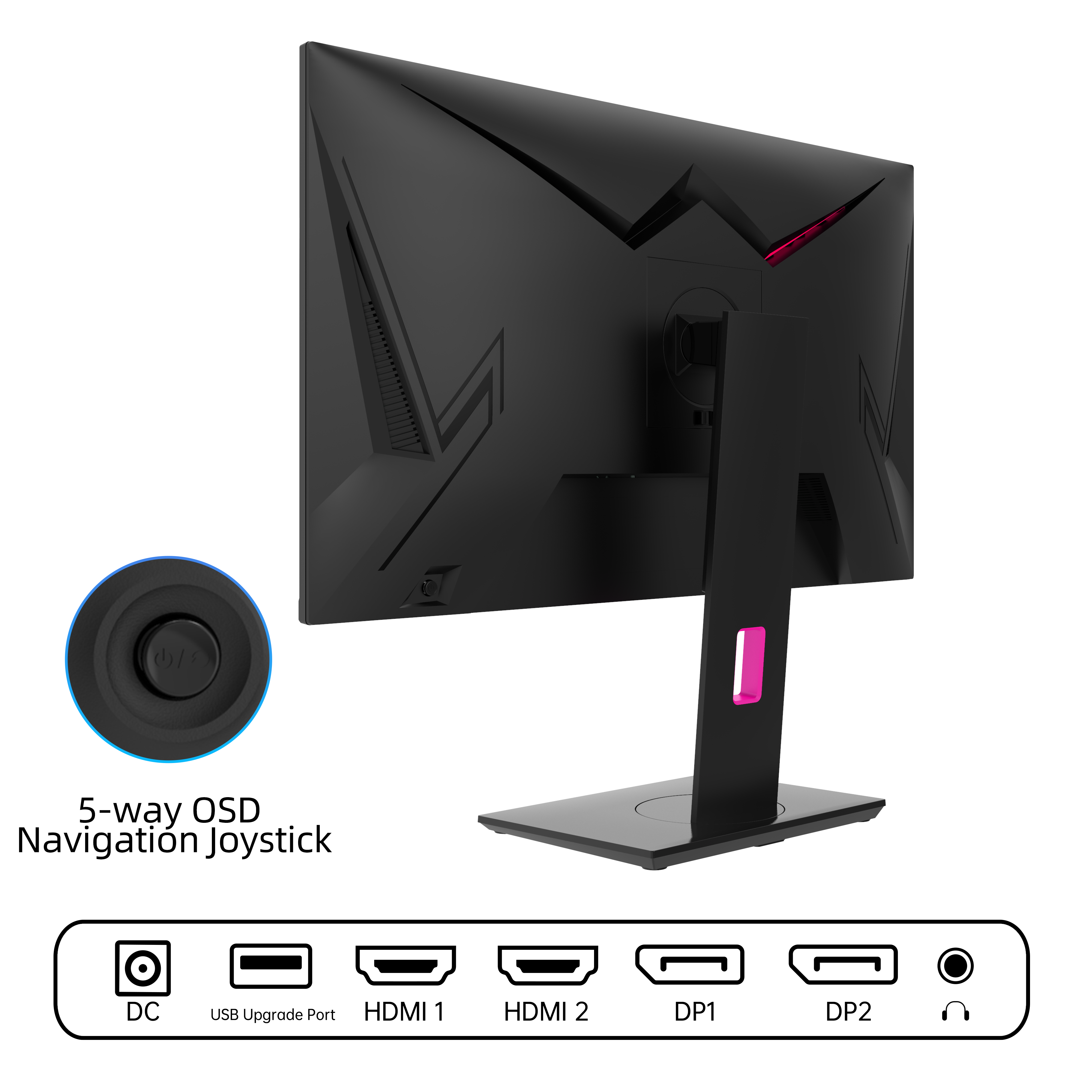 KTC 27-inch 4K gaming monitor with adjustable stand and slim bezels