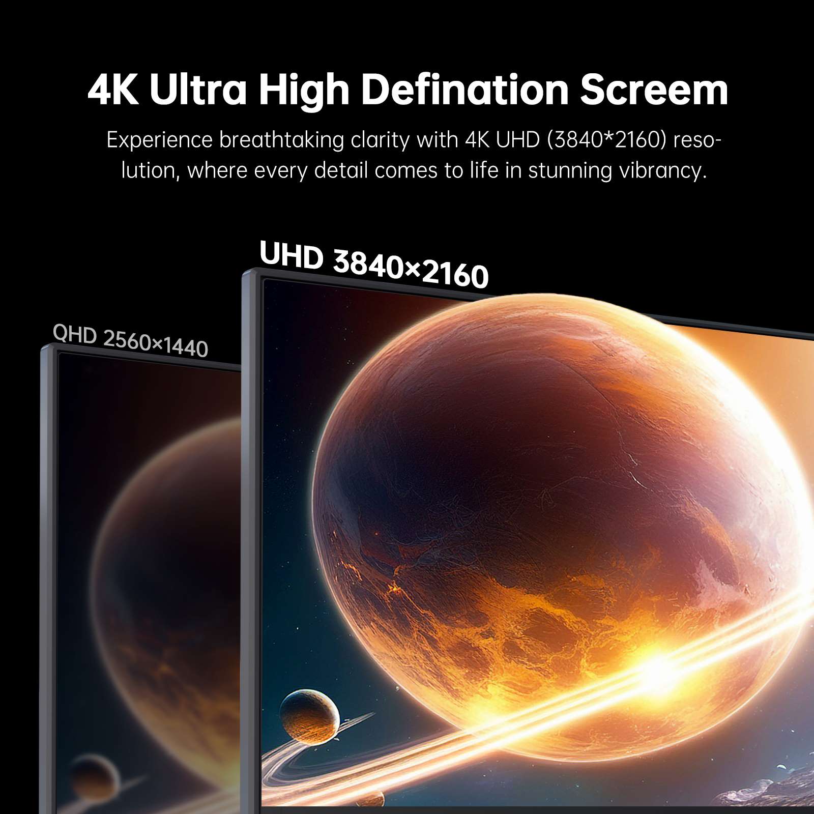 KTC 27-inch 4K IPS monitor with slim bezel, low blue light, and HDR display