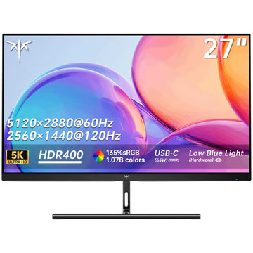 KTC 27-inch 5K monitor with slim bezels and aluminum stand