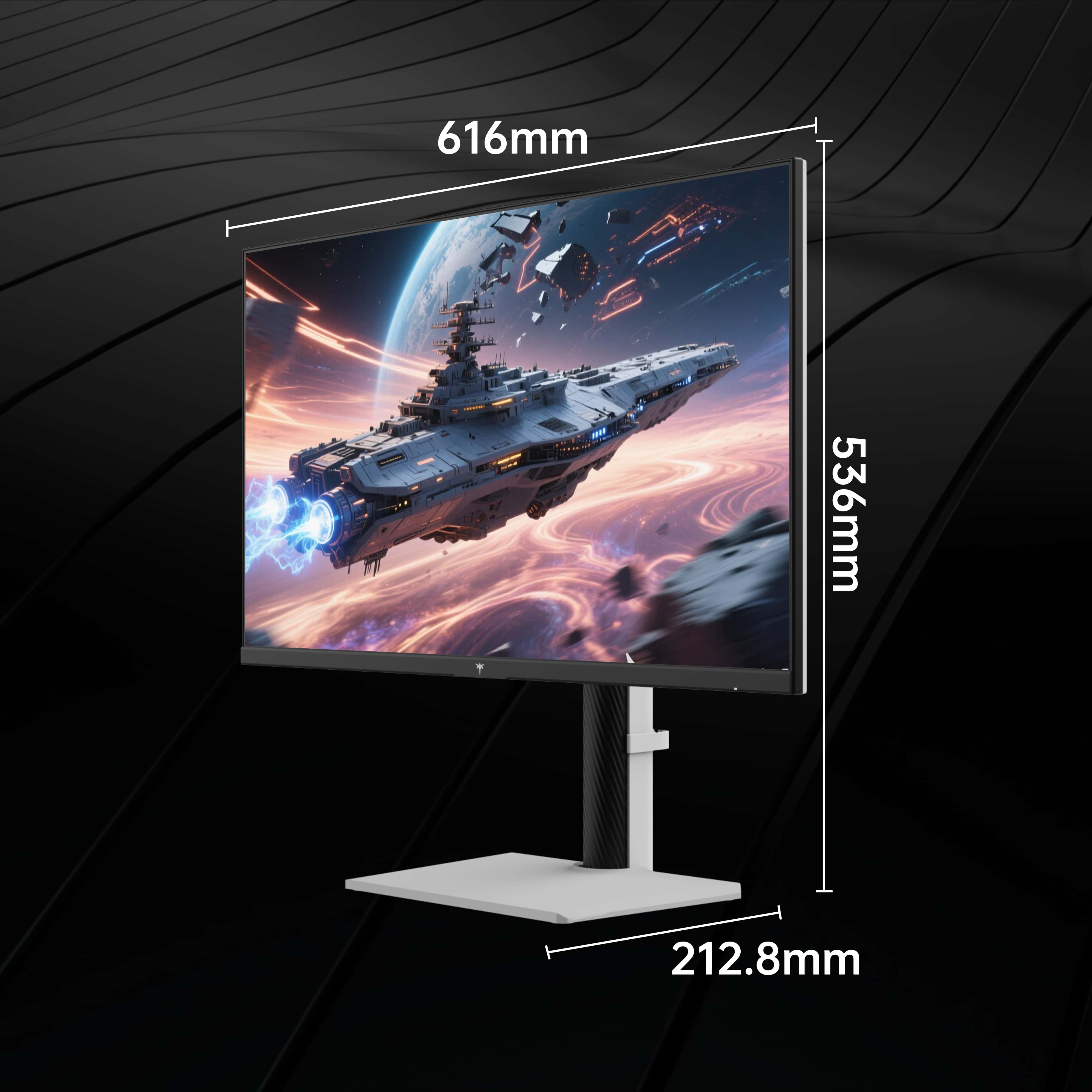 KTC 27-inch gaming monitor showing 4K 160Hz and 320Hz dual-mode display