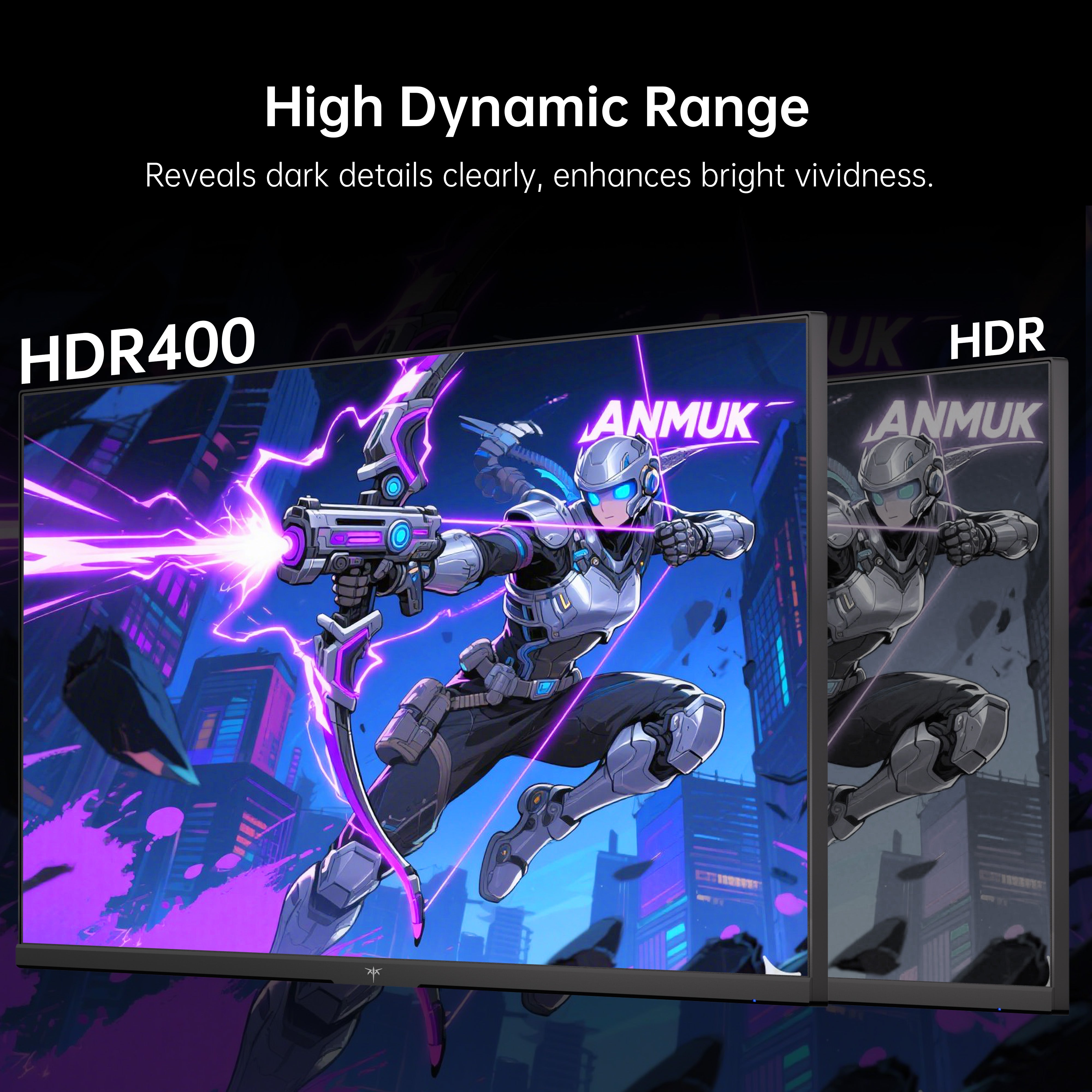 KTC 27-inch 2K QHD gaming monitor with HDR400, 1ms response, and 210Hz OC refresh rate