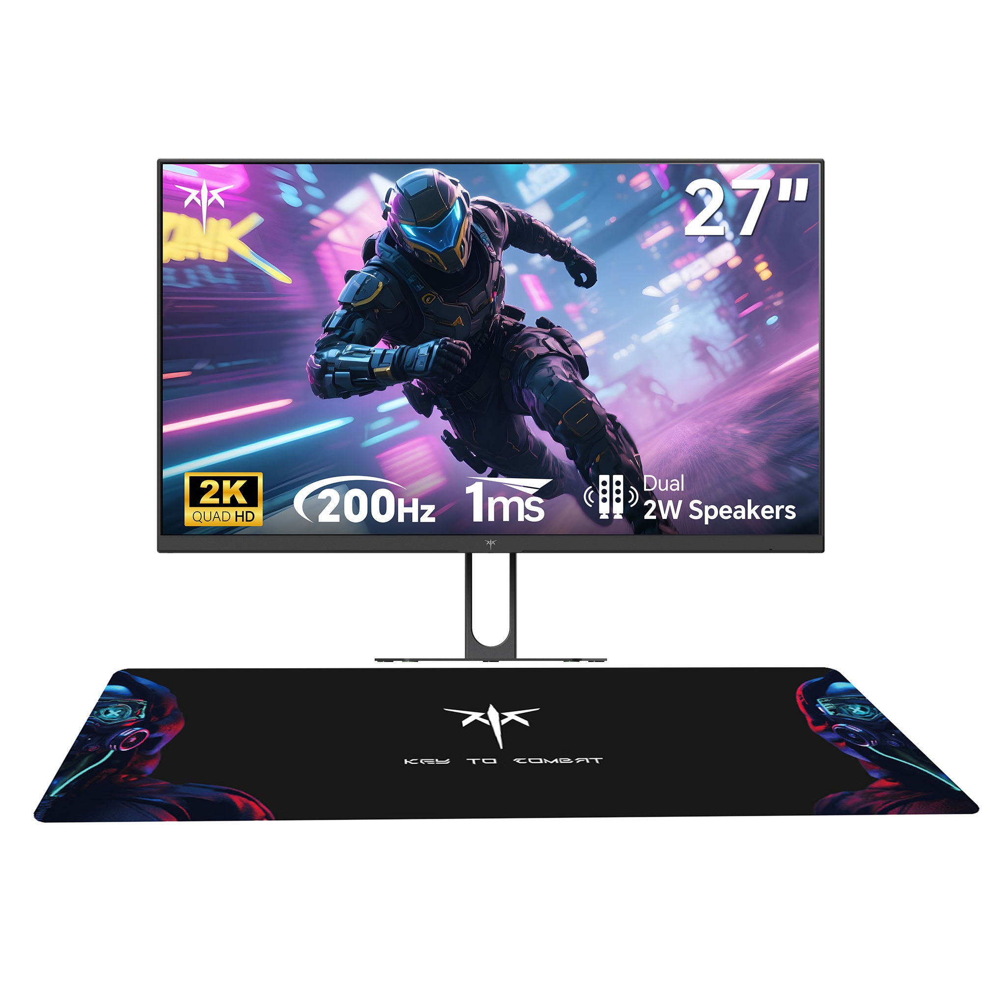 KTC 27-inch 2K gaming monitor with slim bezel and HDR400 display