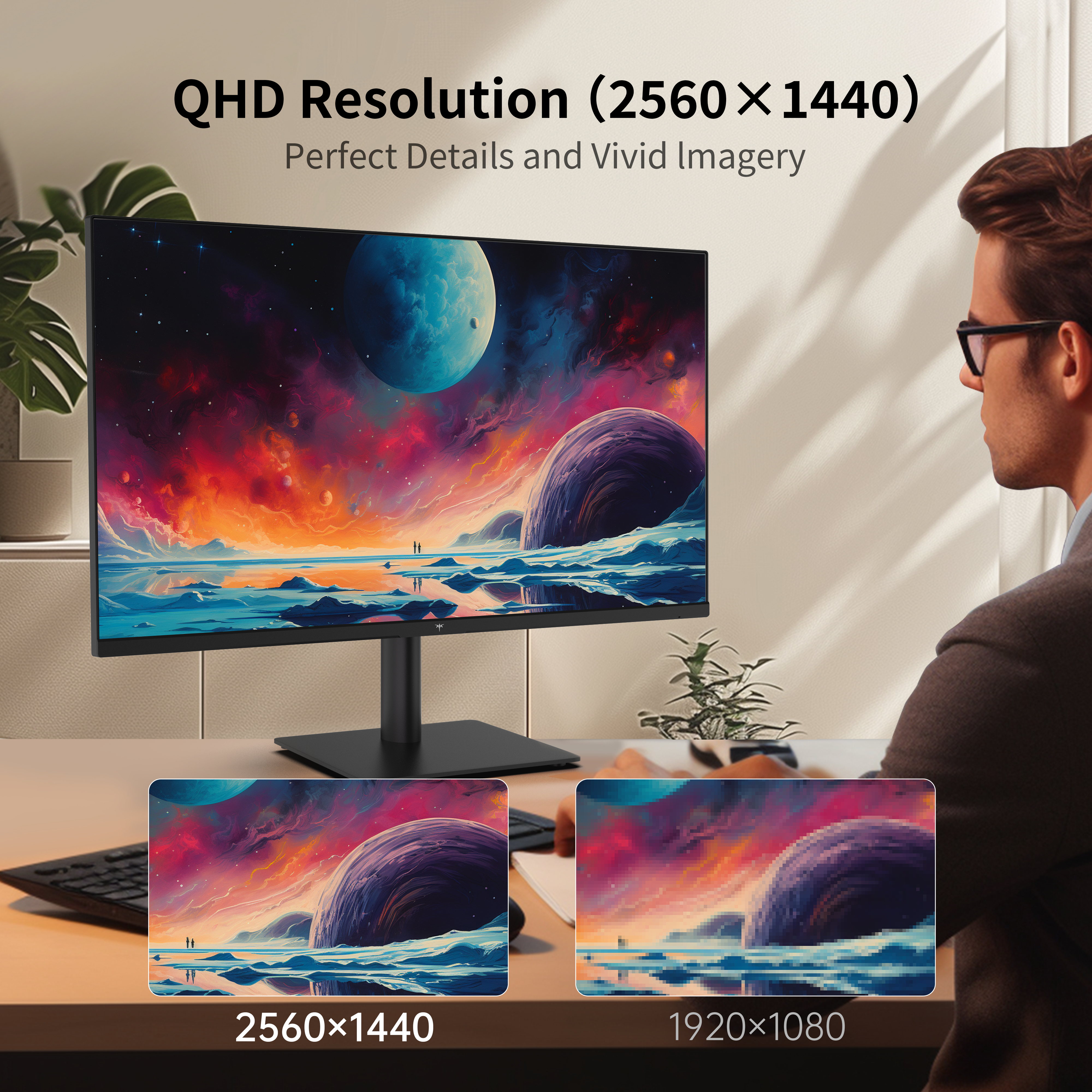 27-inch 2K IPS monitor with 100Hz, HDR10, Adaptive Sync and low blue light