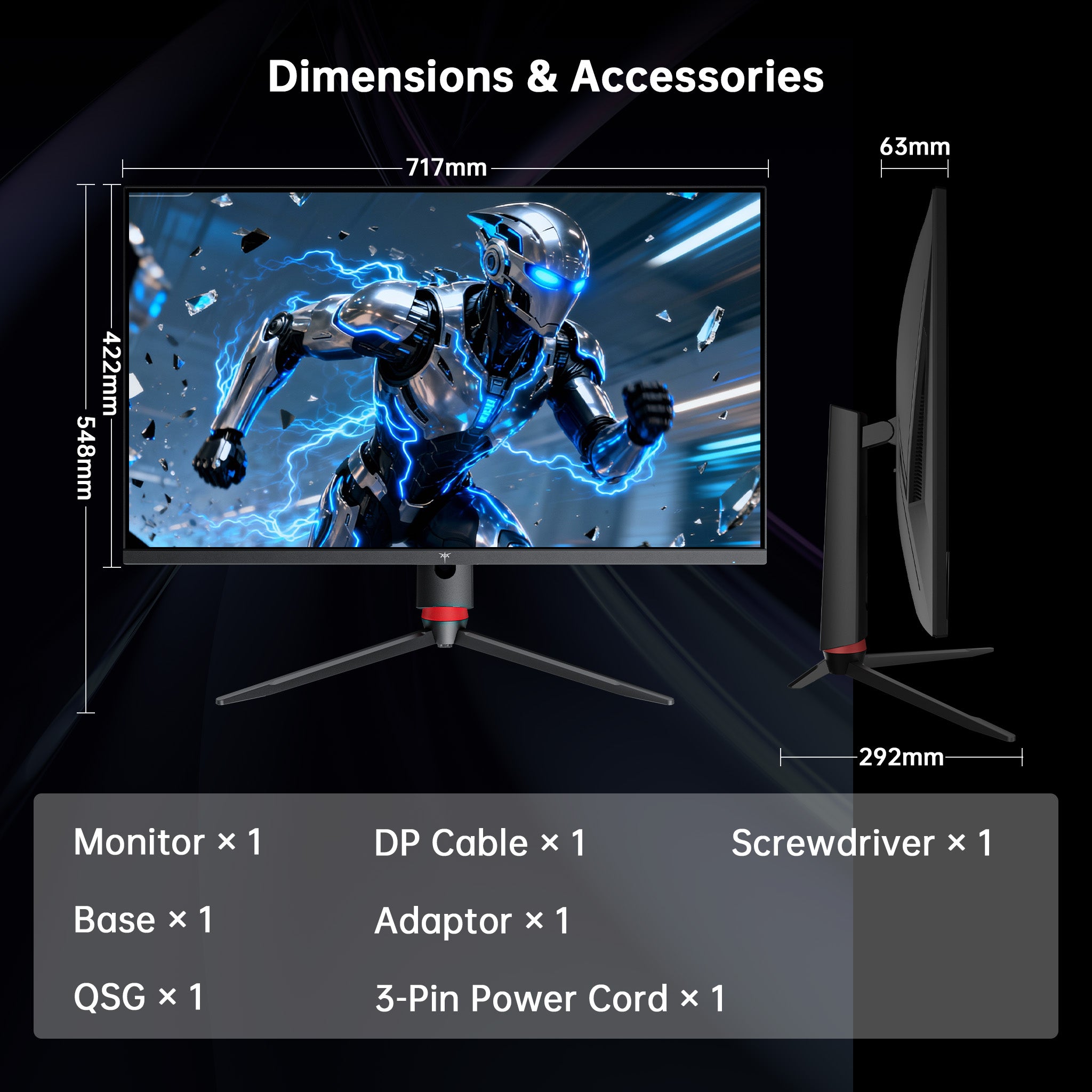 KTC 32-inch 4K gaming monitor with fast IPS panel and VESA mount