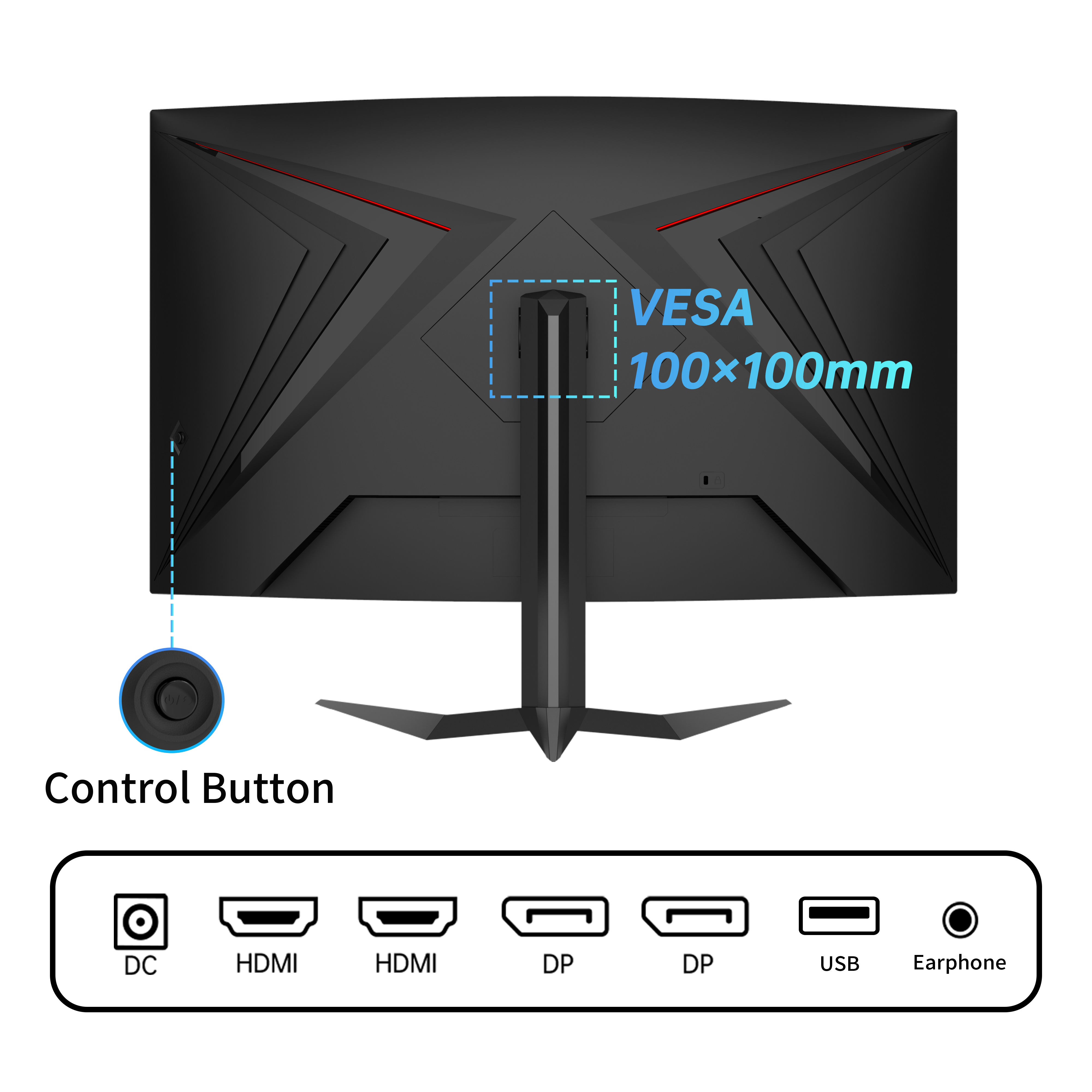 KTC 32-inch 1000R curved gaming monitor with 240Hz, 2K resolution, HDR10 and adjustable stand