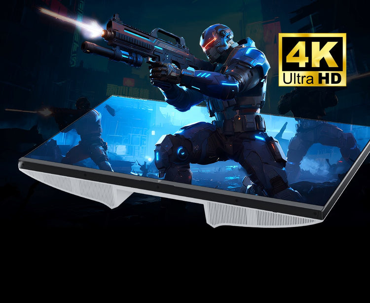4K UHD gaming monitor with 3840x2160 resolution for ultra-sharp image quality and detailed visuals