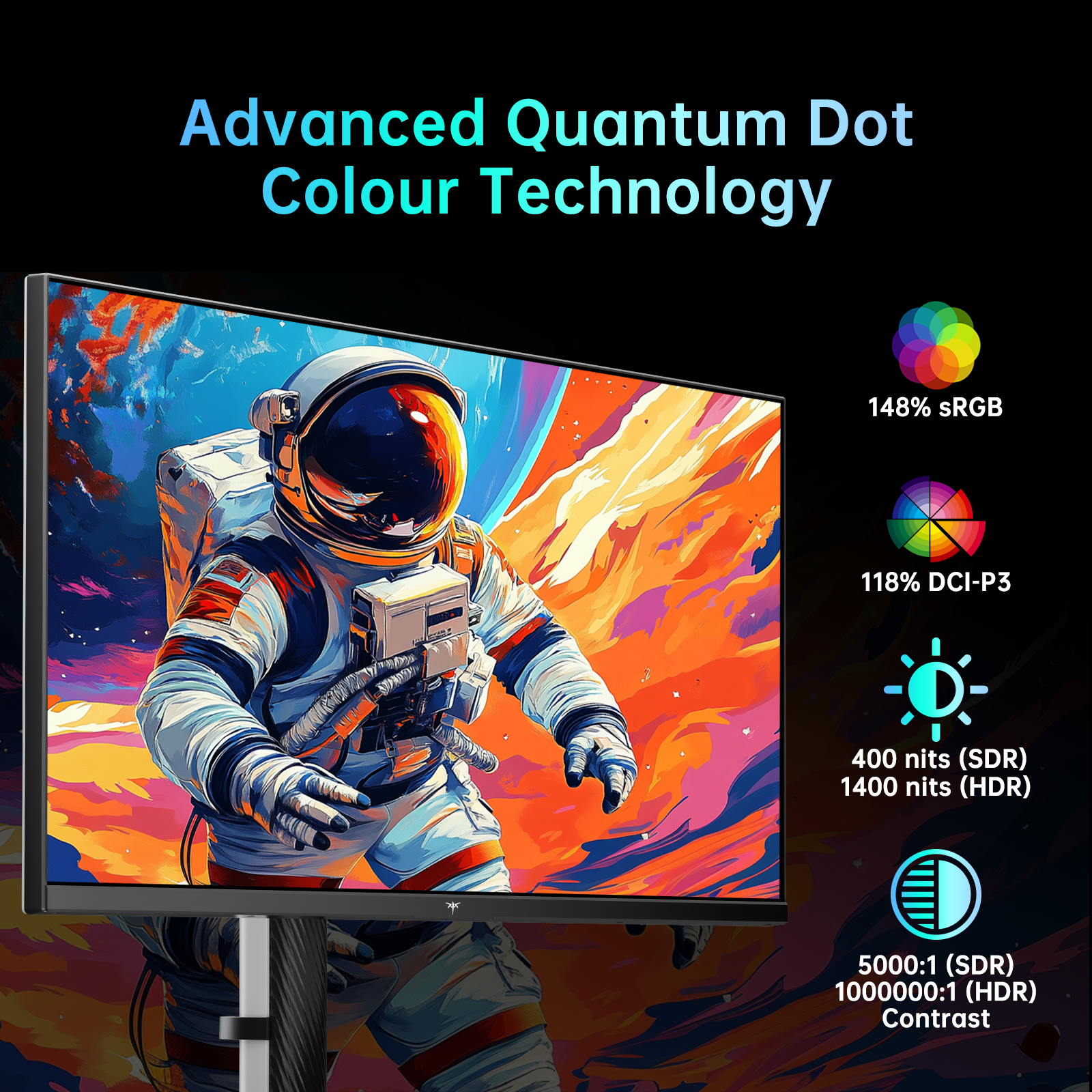 KTC M27T6 27-inch gaming monitor with 2K 180Hz HDR1400 and 1152 Mini LED zones