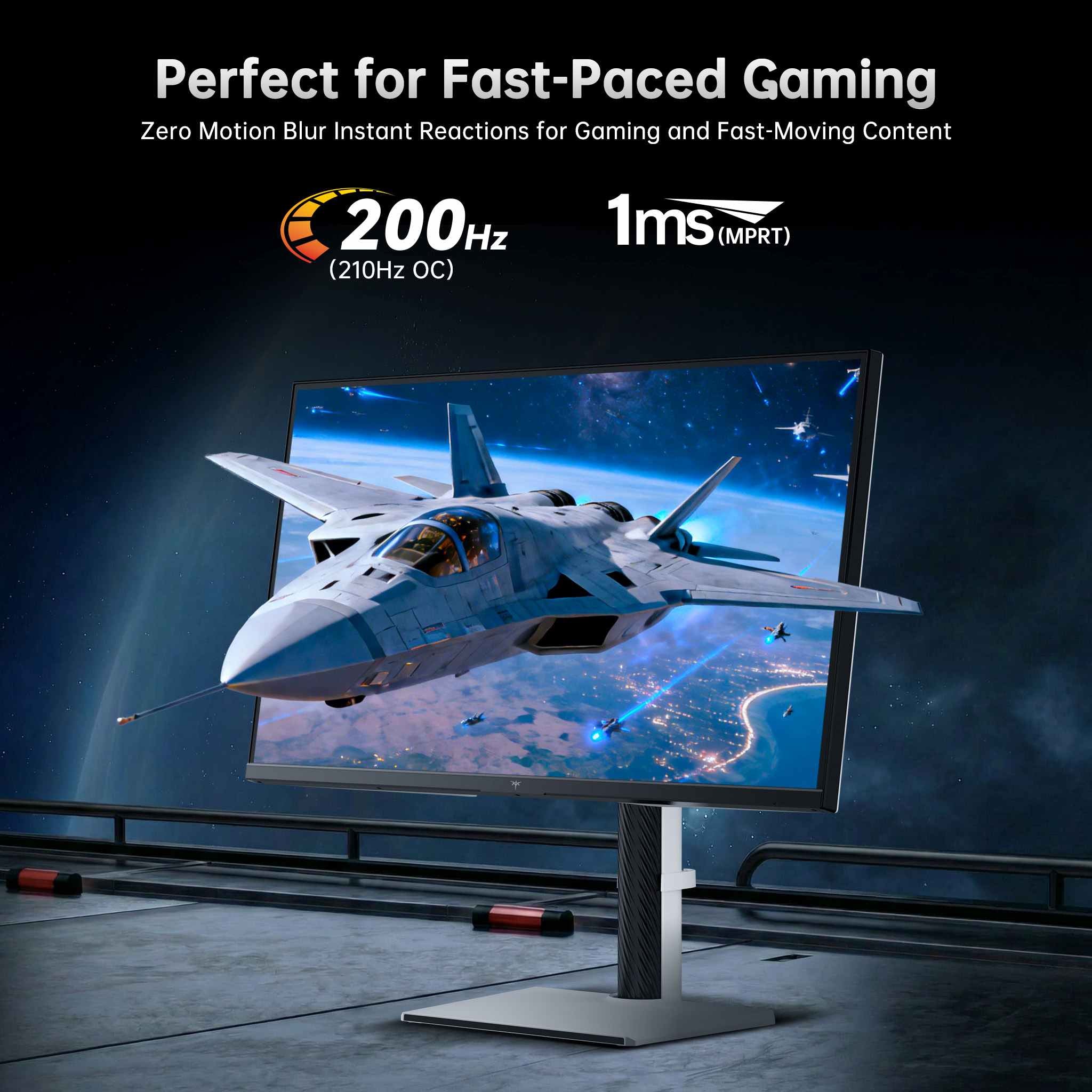 KTC Mini LED 27-inch gaming monitor with HDR1000, 200Hz 2K display and adjustable stand