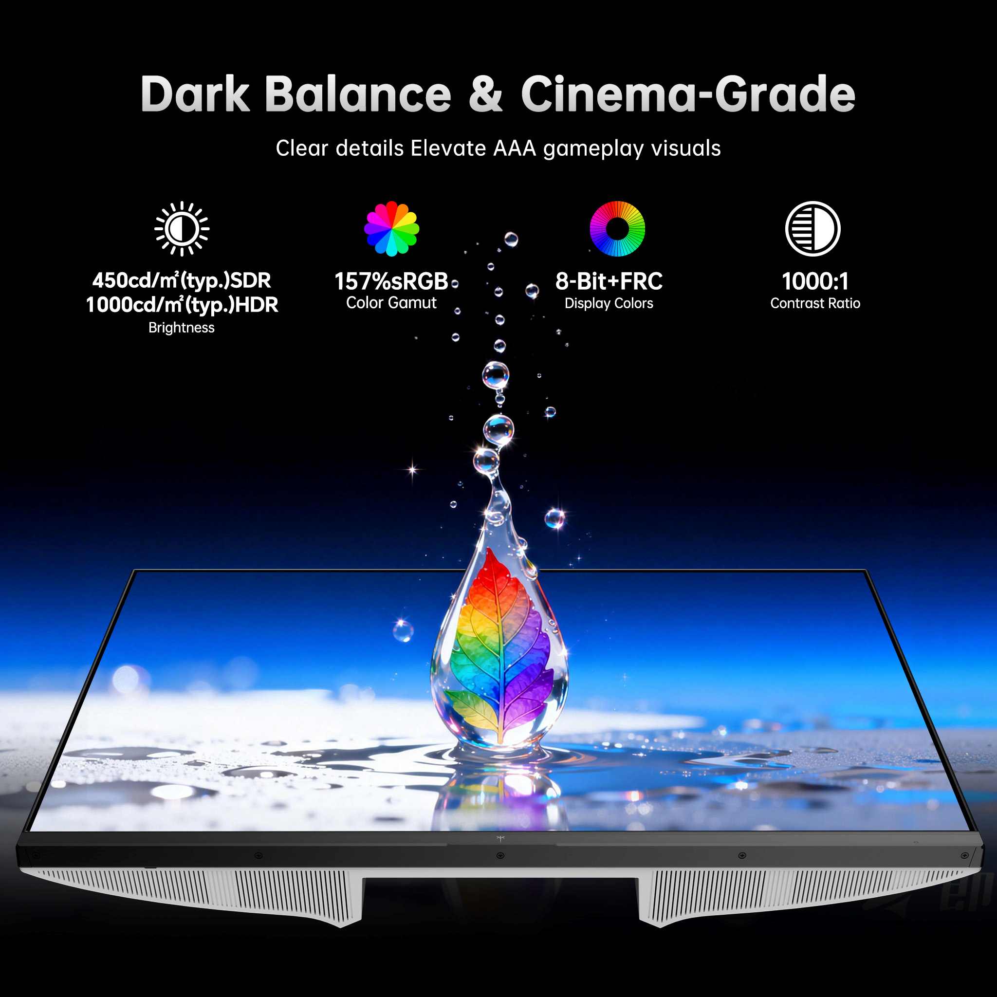 KTC 27-inch Mini LED gaming monitor with 2K 200Hz HDR1000 display