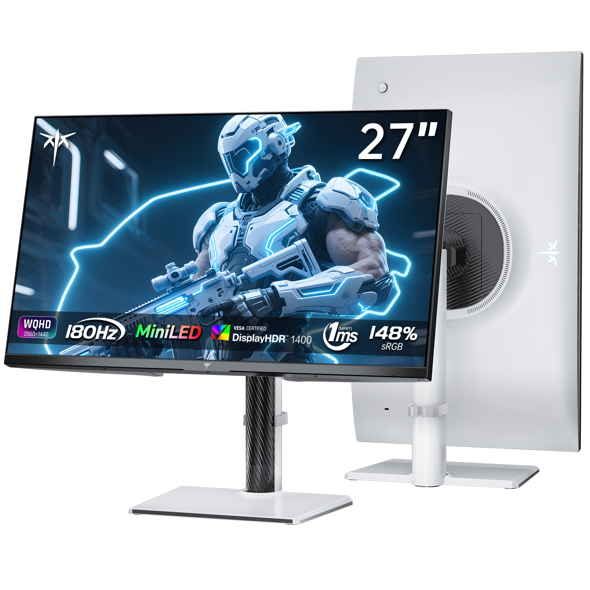 KTC M27T6 27-inch gaming monitor with slim bezel and adjustable stand